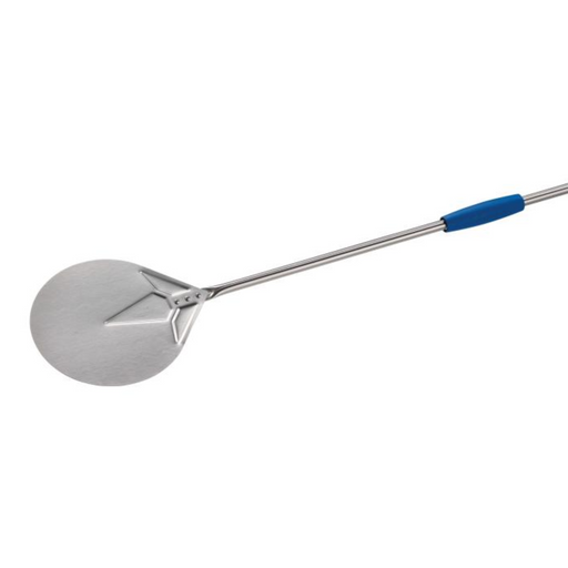 Gi.Metal I-17/120 Linea Azzurra Stainless Steel Round Head Pizza Peel - The Pizza Oven Store