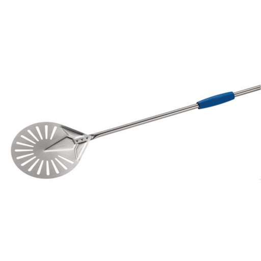 Gi.Metal Stainless Steel Perforated Small Pizza Peel - 17cm Dia. Head - The Pizza Oven Store