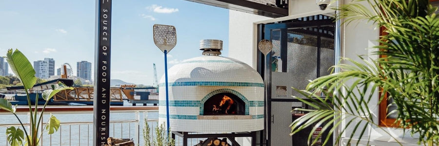 argheri centro wood fire pizza oven for commercial restaurant at the star treasury brisbane will and flow wine bar