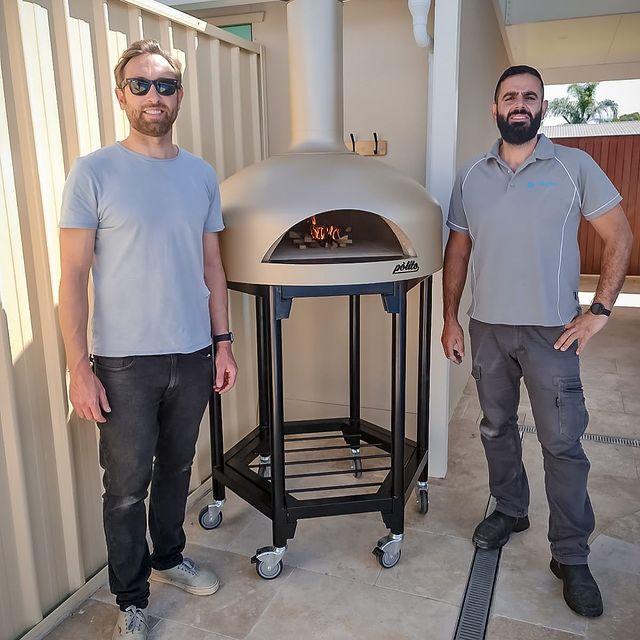 Polito Champagne Giotto Wood Fire Pizza Oven - The Pizza Oven Store