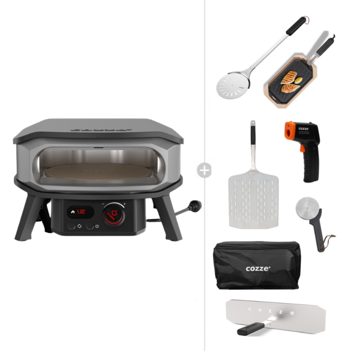 Cozze 13" Premium Electric Pizza Oven Ultimate Bundle
