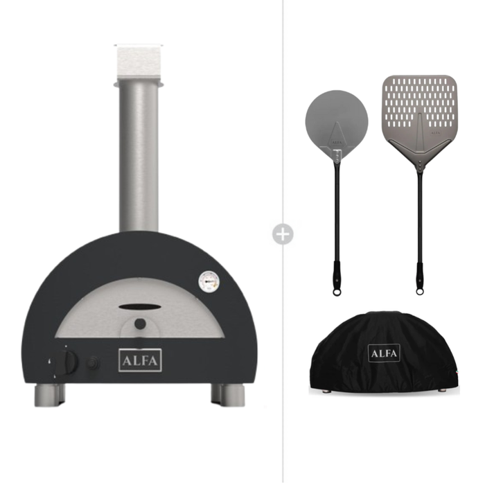 Alfa Forni Moderno Portable Gas Pizza Oven Essentials Bundle