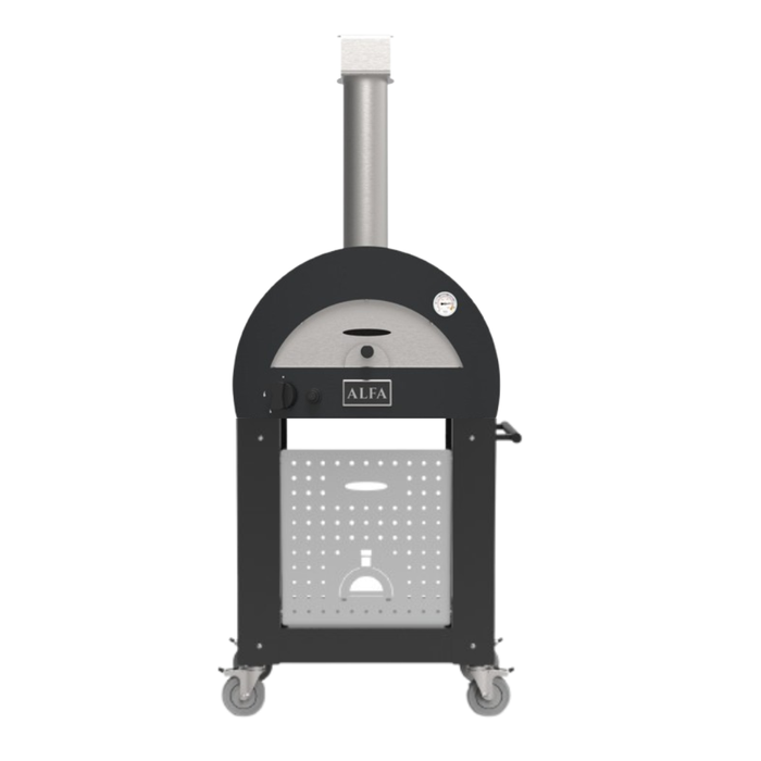 Alfa Forni Moderno 1  Hybrid Pizze Gas Oven (Ardesia Grey)