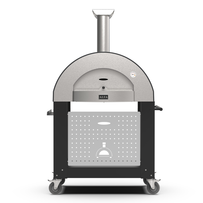 Alfa Forni Classico 4 Pizze Wood Pizza Oven (Ardesia Grey)