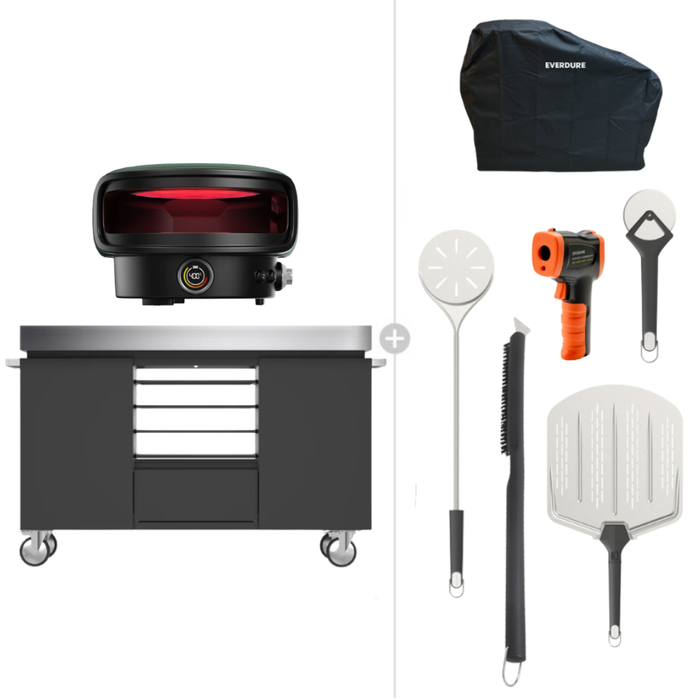Everdure KILN P Series Portable Pizza Oven (LPG) Ultimate Bundle with Stand