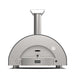 Alfa Forni Classico 2 Pizze Wood Pizza Oven - Ardesia Grey - front view showing door and built-in thermometer