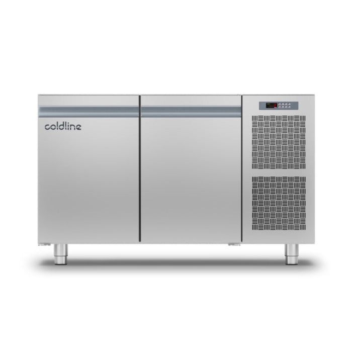 Coldline Pizza Preparation Counter Coldline Underbench Counter SMART refrigerated counter - 2 Door Without Worktop TS13/1ME