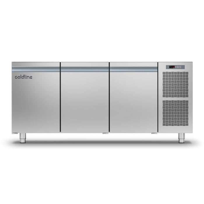 Coldline Pizza Preparation Counter Coldline Underbench Counter SMART refrigerated counter - 3 Door Without Worktop TS17/1ME