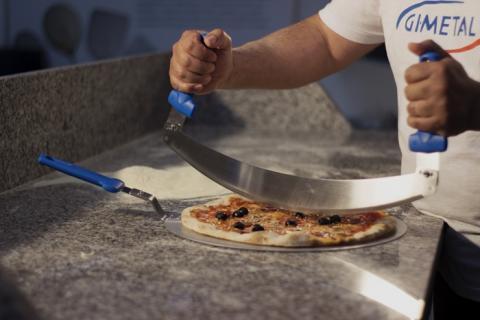 Gi.Metal Pizza Tools And Accessories Gi.Metal Stainless Steel 48 cm Pizza Rocker Cutter AC-MZP