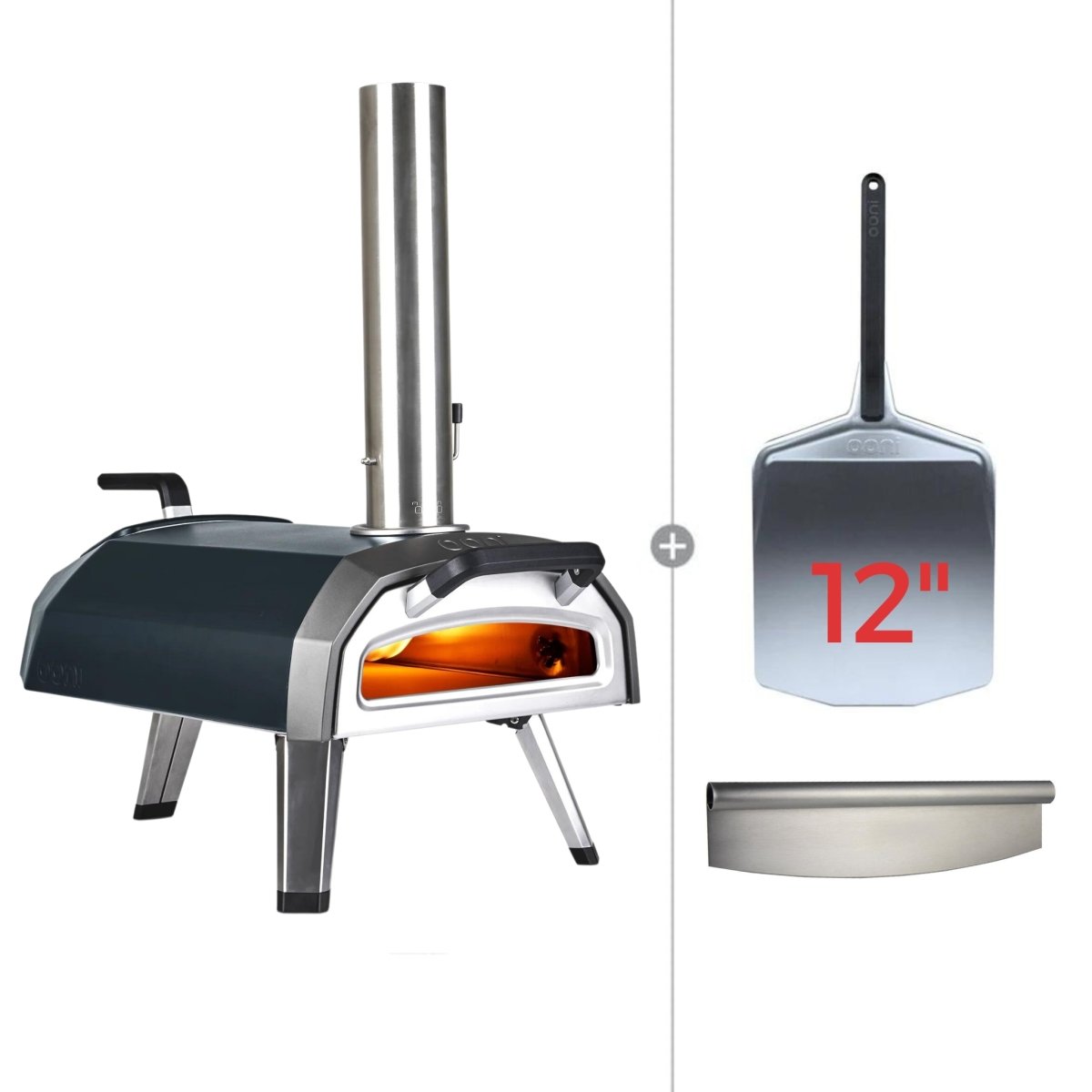 Ooni Karu 12G Portable Outdoor Wood Fired Pizza Oven Starter Bundle