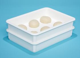 Doughmate Artisan Stackable Dough Tray in White - small - The Pizza Oven Store