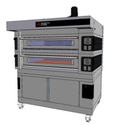 Moretti Forni COMP S100E-2-L Commercial Pizza Oven - The Pizza Oven Store