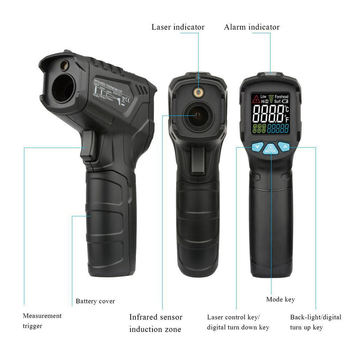 The Pizza Oven Store 'Black Ops' Infrared Thermometer IR Gun -50~550°C